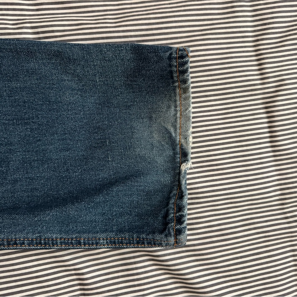 Nudie Jeans Men's Straight Dark Blue Denim - Picture 5 of 5